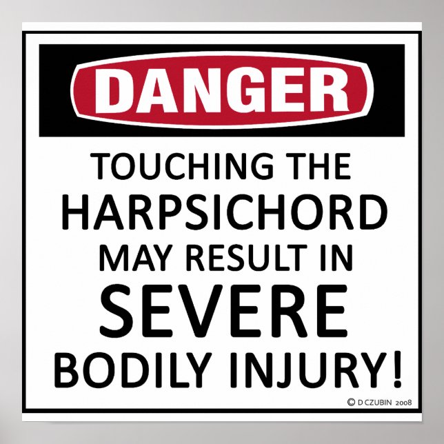 Danger Harpsichord Poster (Vorne)