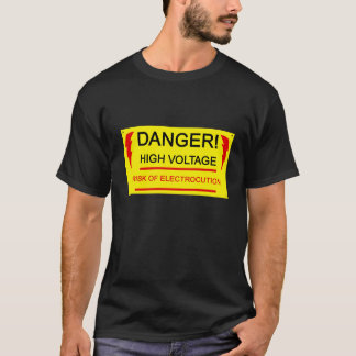 Danger, high, voltage tee