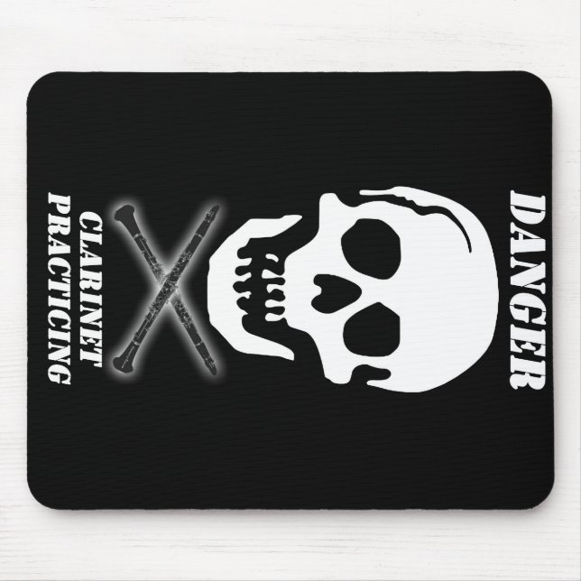 DANGER - Klarinettentraining Mousepad (Vorne)