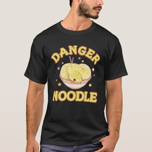 Danger Noodle Snake   Snakes Meme Ball Python T-Shirt (Vorderseite)