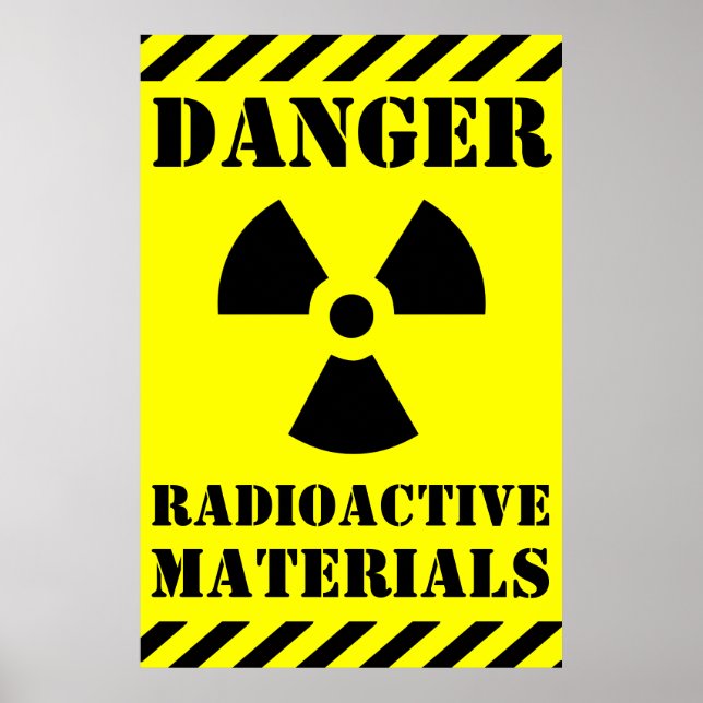 DANGER RADIOAKTIVE MATERIALIEN - SIGNALE Halloween Poster (Vorne)