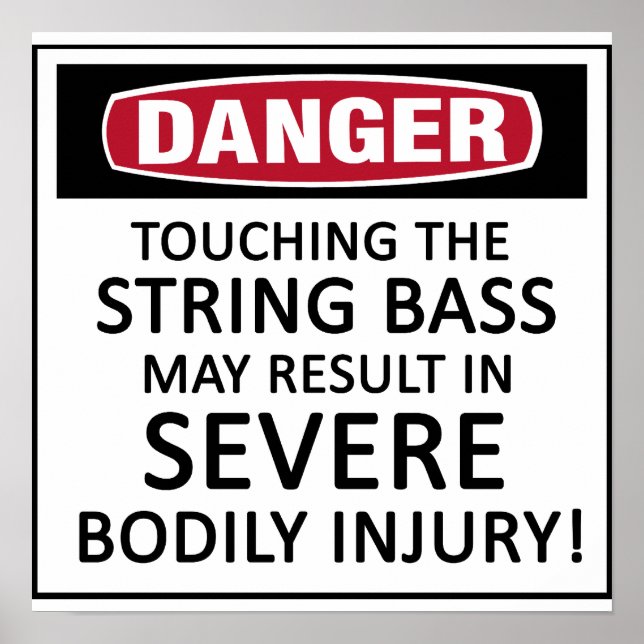 Danger String Bass Poster (Vorne)