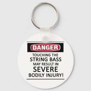 Danger String Bass Schlüsselanhänger