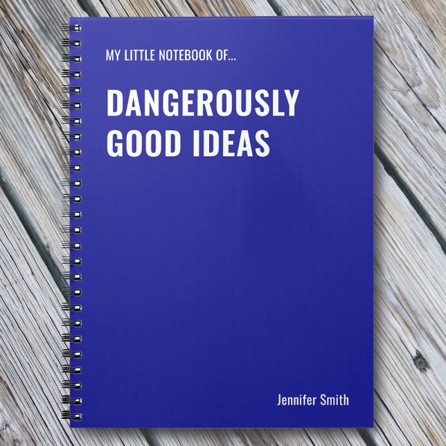 Dangerous Good Ideas Funny Zitat Notizblock (Von Creator hochgeladen)