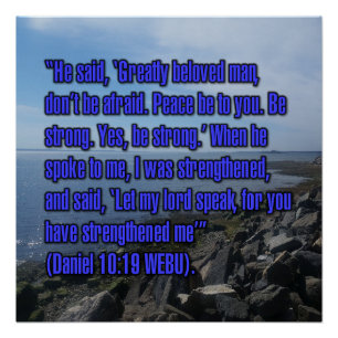 Daniel 10:19 WEBU Poster