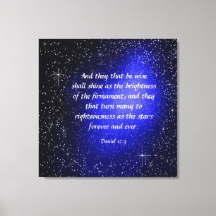 Daniel 12:3 Canvas Print Leinwanddruck