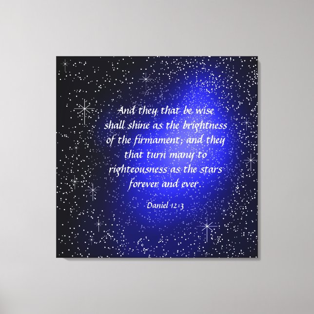 Daniel 12:3 Canvas Print Leinwanddruck (Vorderseite)