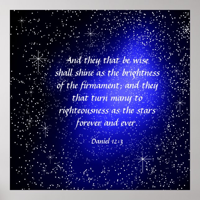 Daniel 12:3 Canvas Print Poster (Vorne)
