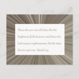 Daniel 12:3 "Scripture Post Card" Postkarte