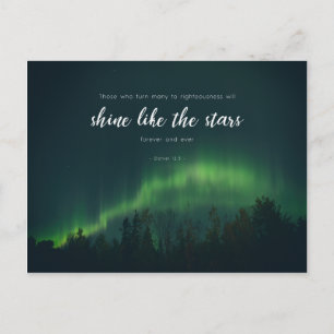 Daniel 12:3 - Shine like the stars Postkarte