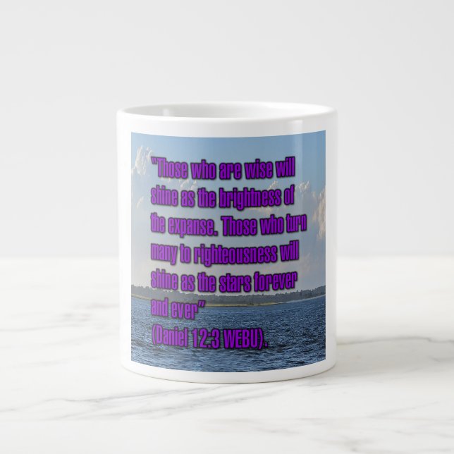 Daniel 12:3 WEBU Mug Jumbo-Tasse (Vorderseite)