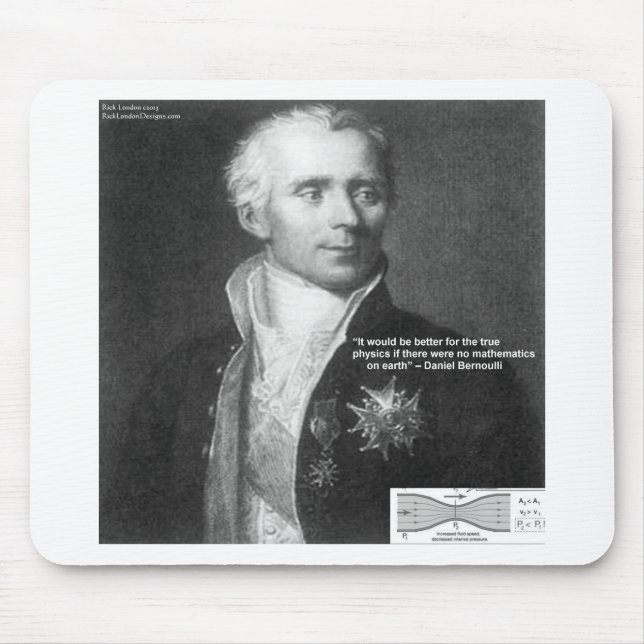 Daniel Bernoulli True Physical Quotierungen - Gesc Mousepad (Vorne)