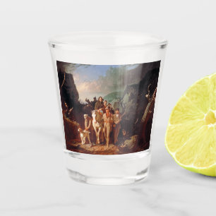 Daniel Boone begleitet Siedler Schnapsglas