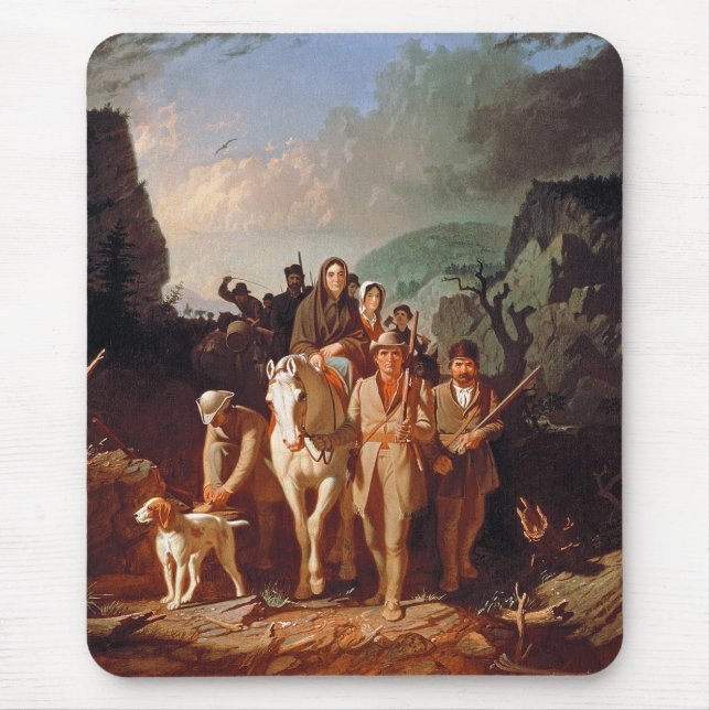 Daniel Boone eskortiert Siedler  Mousepad (Vorne)