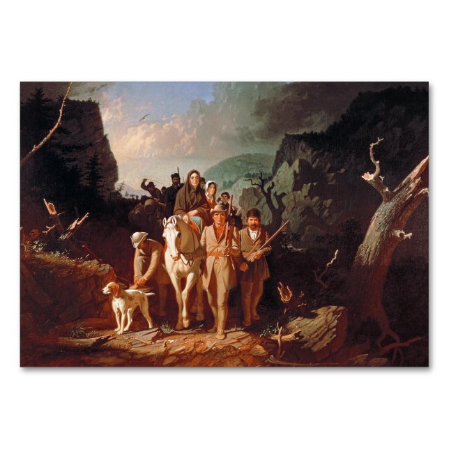 Daniel Boone eskortiert Siedler  Tischnummer (Vorderseite)