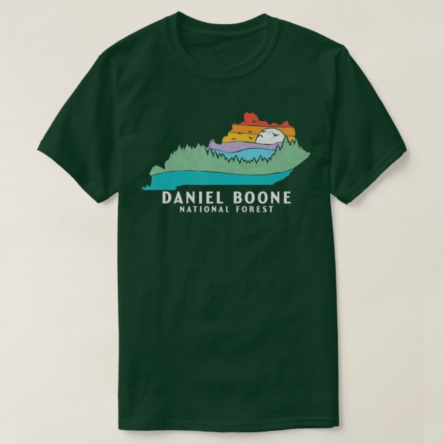 Daniel Boone Forest Kentucky Outdoors Staat Natur T-Shirt (Design vorne)