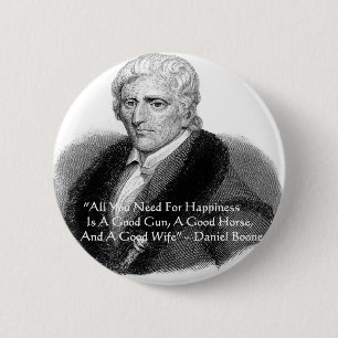 Daniel Boone Humor Zitate Geschenke T-Shirts Karte Button