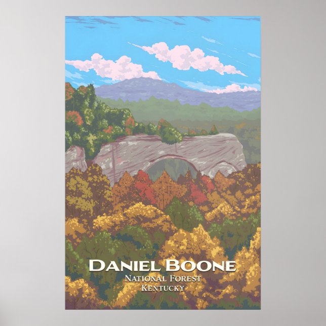Daniel-Boone-Nationalforst-Reiseplakat Poster (Vorne)