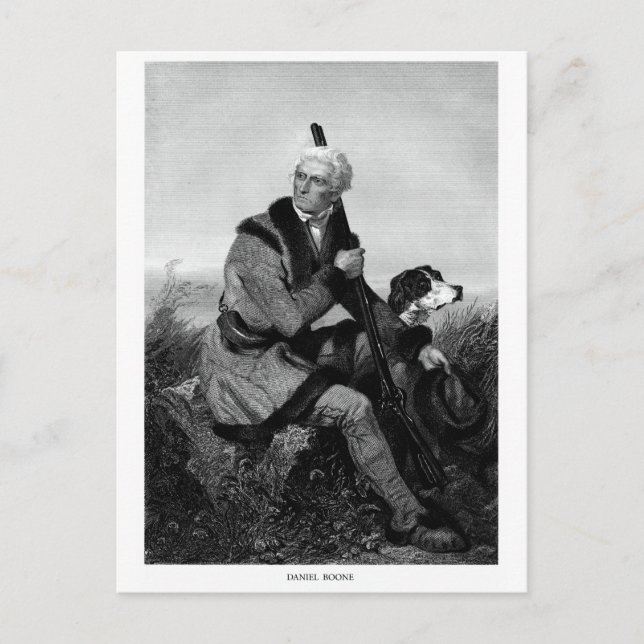 Daniel Boone Postkarte (Vorderseite)