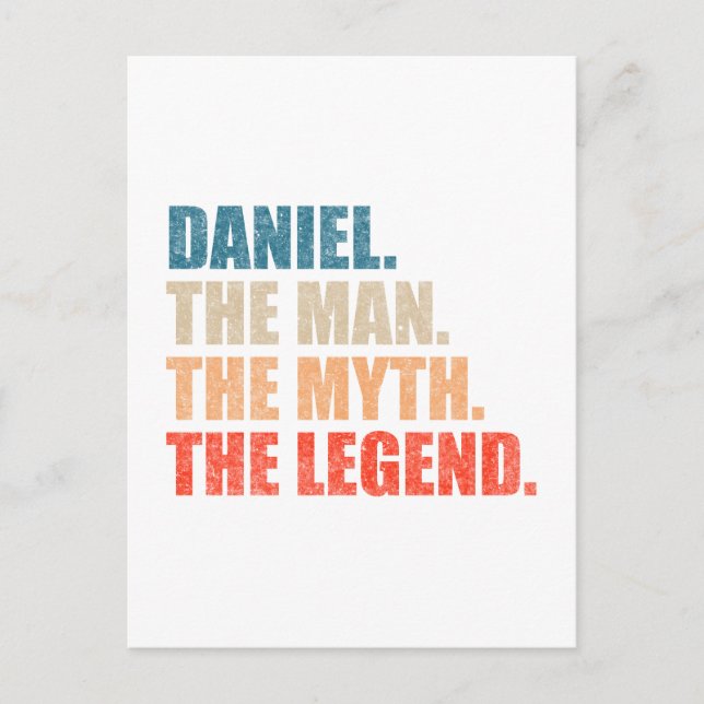 Daniel der Mann der Mythos der Legende Postkarte (Vorderseite)