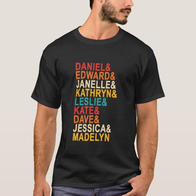 Daniel & Edward & Janelle & Kathryn & Leslie & Kat T-Shirt (Vorderseite)