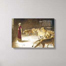 Daniel im Lions Den Bible Art Scripture Leinwanddruck