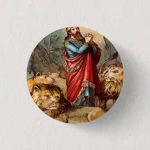 Daniel im Löwe ` s Höhlenknopf 2 Button