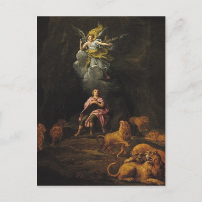 Daniel in den Den Lions Postkarte (Vorderseite)