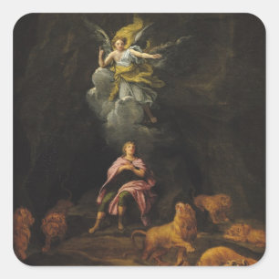 Daniel in der Höhle der Löwen Quadratischer Aufkleber