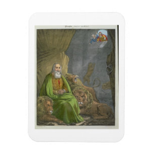 Daniel in der Höhle der Löwen, von einer Bibel Magnet