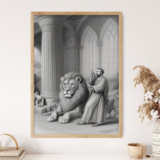 Daniel in der Löwengrube, Daniel 6, König Darius a Poster (Von Creator hochgeladen)