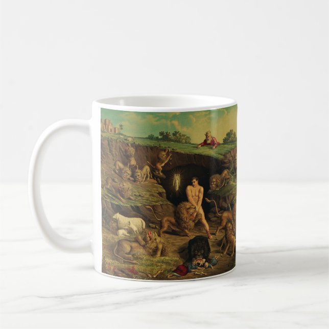 Daniel in der Löwengrube Kaffeetasse (Links)