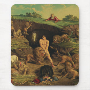 Daniel in der Löwengrube Mousepad