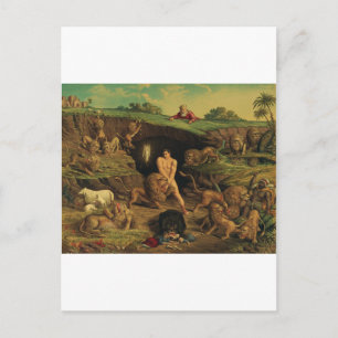 Daniel in der Löwengrube Postkarte