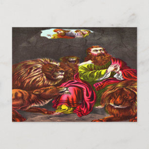 Daniel in der Löwenpostkarte Postkarte
