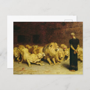 Daniel in the Lions' Den, 1872 von Briton Riviere Feiertagspostkarte