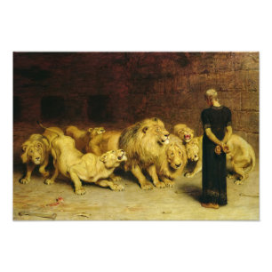 Daniel in the Lions' Den, 1872 von Briton Riviere Fotodruck