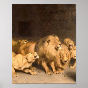 Daniel in the Lions Den 1872 von Briton Riviere Poster