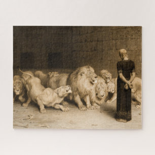 Daniel in the Lions Den, 1875 von Briton Riviere Puzzle