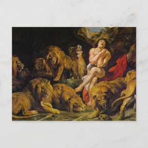 Daniel in the Lion's Den Postkarte