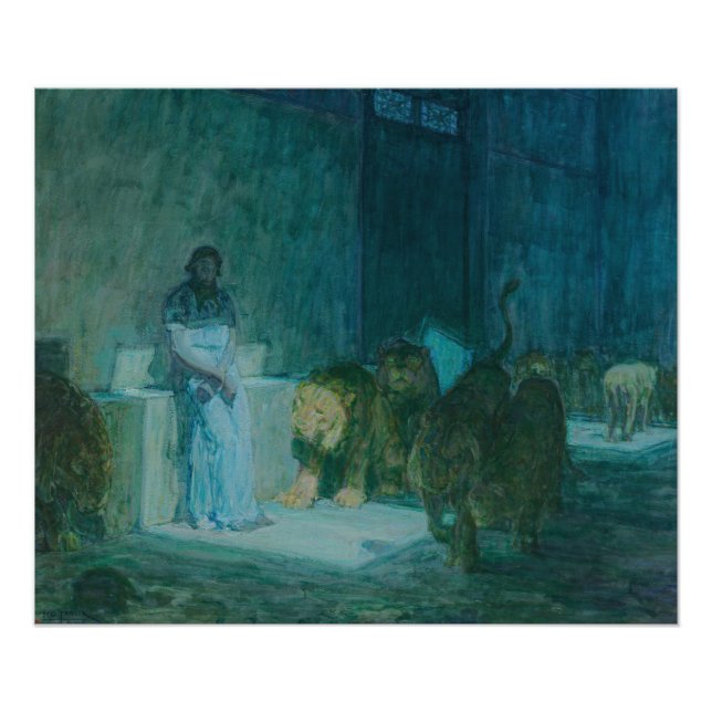 Daniel in the Lions' Den von Henry Ossawa Tanner Fotodruck (Vorne)