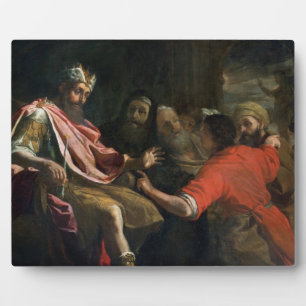 Daniel interpretiert Nebukadnezzars ersten Traum ( Fotoplatte