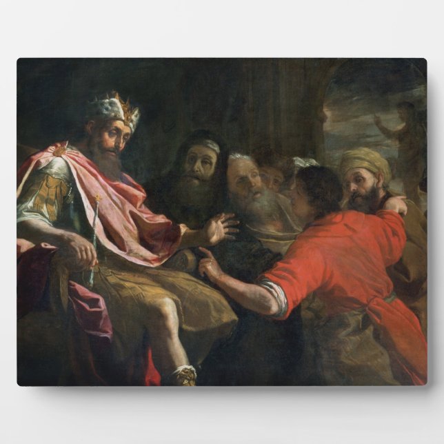 Daniel interpretiert Nebukadnezzars ersten Traum ( Fotoplatte (Vorderseite)