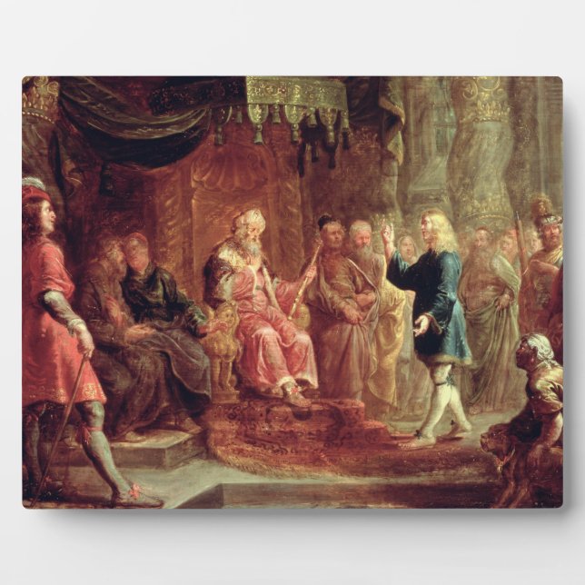 Daniel interpretiert Nebukadnezzars ersten Traum ( Fotoplatte (Vorderseite)