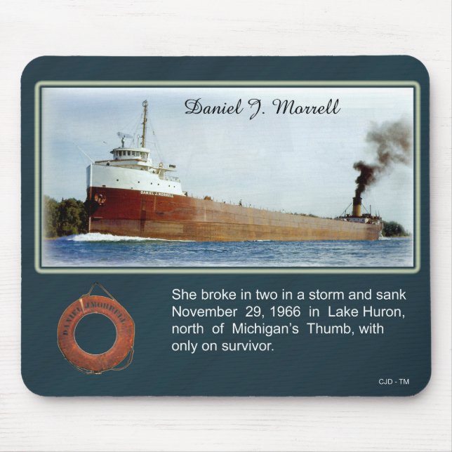 Daniel J. Morrell Schiffswrak Mousepad (Vorne)
