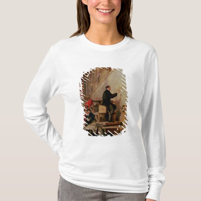 Daniel Maclise, der sein Wandgemälde malt T-Shirt (Vorderseite)