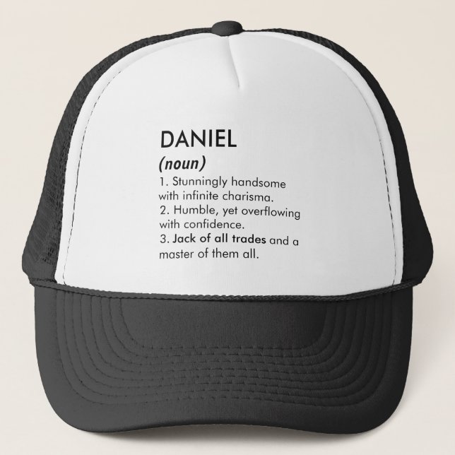 Daniel Name, Bearbeitbarer Name, Benutzerdefiniert Truckerkappe (Vorderseite)