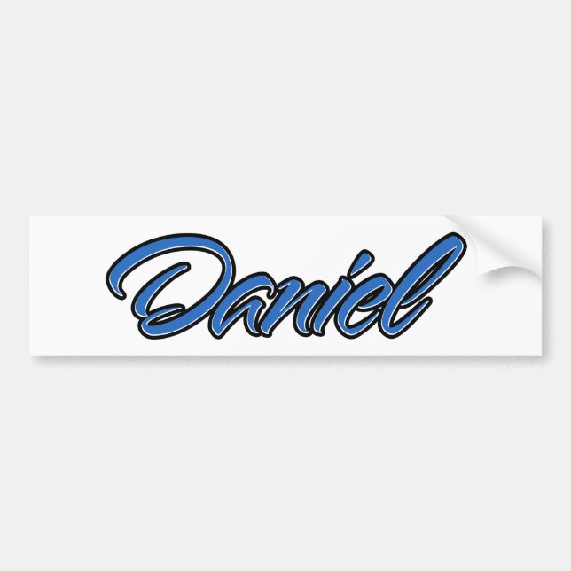 Daniel Name blue Aufkleber Sticker Autoaufkleber (Vorne)