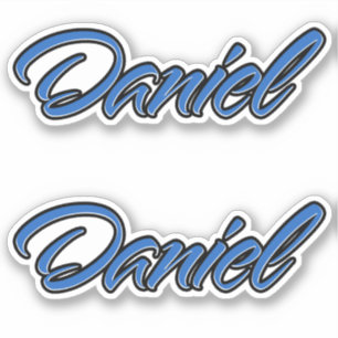 Daniel Name blue Aufkleber Sticker Stickerset