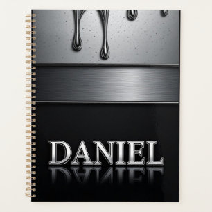 Daniel Name mit tropfendem flüssigem Metall Planer